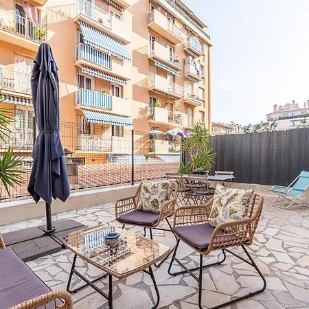 Large Terrace 1 Bdr Near Garibaldi Square Apartman Nizza